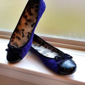 Sam Edelman Navy Quilted "Blake" ballet flat